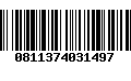 Código de Barras 0811374031497