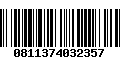 Código de Barras 0811374032357
