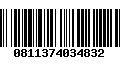 Código de Barras 0811374034832