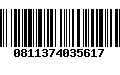 Código de Barras 0811374035617