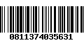 Código de Barras 0811374035631