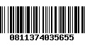 Código de Barras 0811374035655