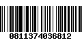 Código de Barras 0811374036812