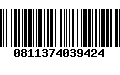 Código de Barras 0811374039424