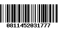 Código de Barras 0811452031777