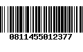 Código de Barras 0811455012377