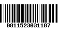 Código de Barras 0811523031187