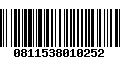 Código de Barras 0811538010252