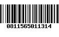 Código de Barras 0811565011314