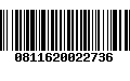 Código de Barras 0811620022736
