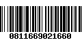 Código de Barras 0811669021660