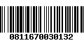 Código de Barras 0811670030132