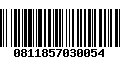Código de Barras 0811857030054