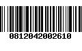 Código de Barras 0812042002610