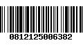 Código de Barras 0812125006382