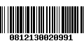 Código de Barras 0812130020991