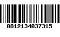 Código de Barras 0812134037315