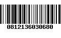 Código de Barras 0812136030680