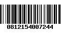 Código de Barras 0812154007244