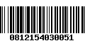 Código de Barras 0812154030051