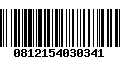 Código de Barras 0812154030341