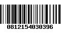 Código de Barras 0812154030396