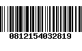 Código de Barras 0812154032819