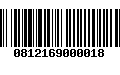 Código de Barras 0812169000018