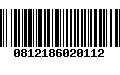 Código de Barras 0812186020112