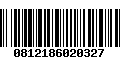 Código de Barras 0812186020327