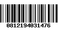 Código de Barras 0812194031476