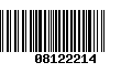 Código de Barras 08122214