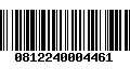 Código de Barras 0812240004461