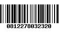 Código de Barras 0812278032320