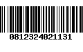 Código de Barras 0812324021131