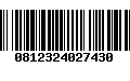 Código de Barras 0812324027430