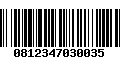 Código de Barras 0812347030035