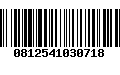 Código de Barras 0812541030718