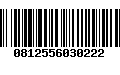 Código de Barras 0812556030222