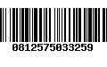 Código de Barras 0812575033259