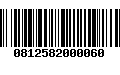 Código de Barras 0812582000060