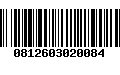 Código de Barras 0812603020084