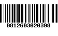 Código de Barras 0812603020398