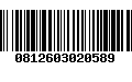 Código de Barras 0812603020589