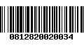 Código de Barras 0812820020034