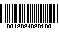 Código de Barras 0812824020108