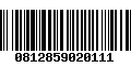 Código de Barras 0812859020111