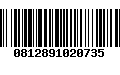 Código de Barras 0812891020735