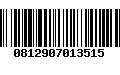 Código de Barras 0812907013515