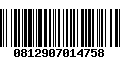 Código de Barras 0812907014758